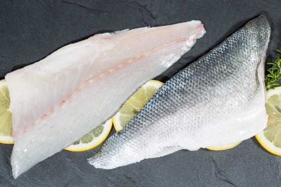 sea bass fillet with skin